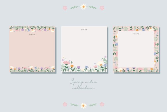 Download Spring Cute Letters Memo Pad Notes - Premium Resources