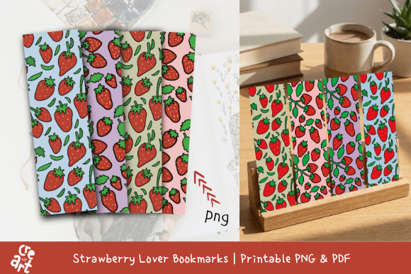 Download Strawberry Lover Bookmarks | Printable - Premium Resources