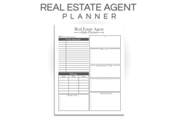 Download Real Estate Agent Daily Planner - Plan Collection