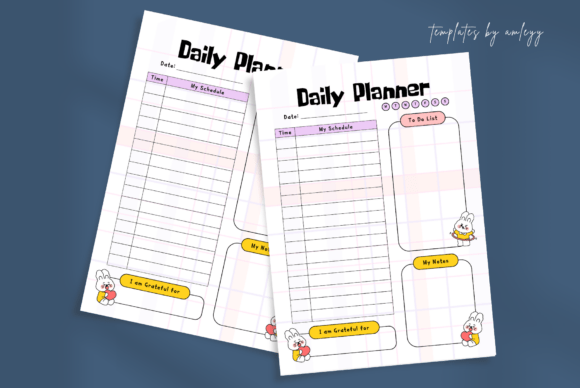 Download Kawaii Aesthetic Daily Planner Template - Plan Collection