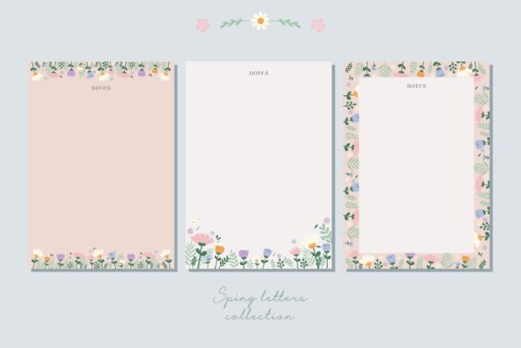Download Spring Cute Letters and Notes Template - Premium Resources