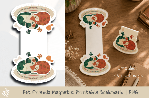 Download Pet Friends Magnetic Bookmark Printable - Premium Resources